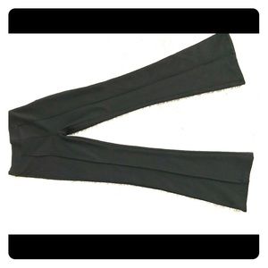 High rise black flare pants